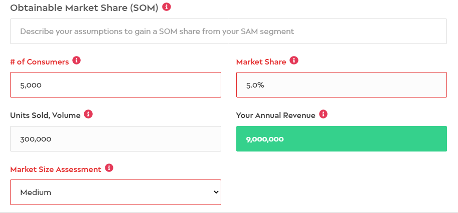 Serviceable Obtainable Market (SOM)