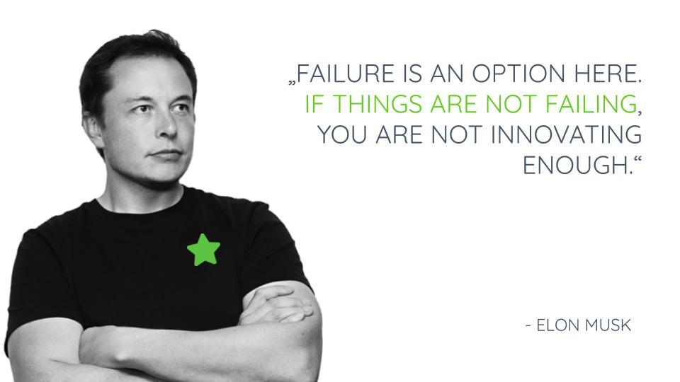 Elon Musk embracing failure and managing fear