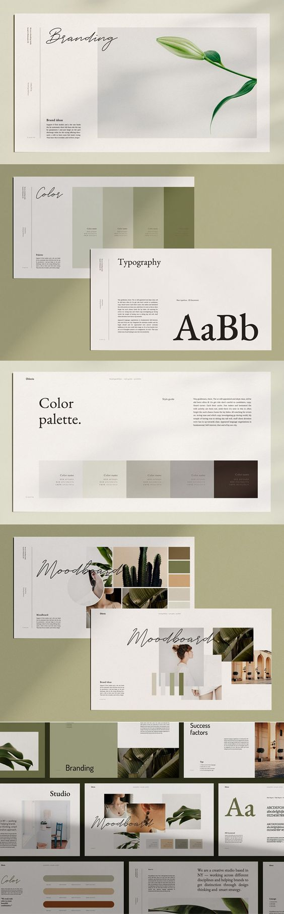 Example of a brand guideline template by graphicdesignjunction.com