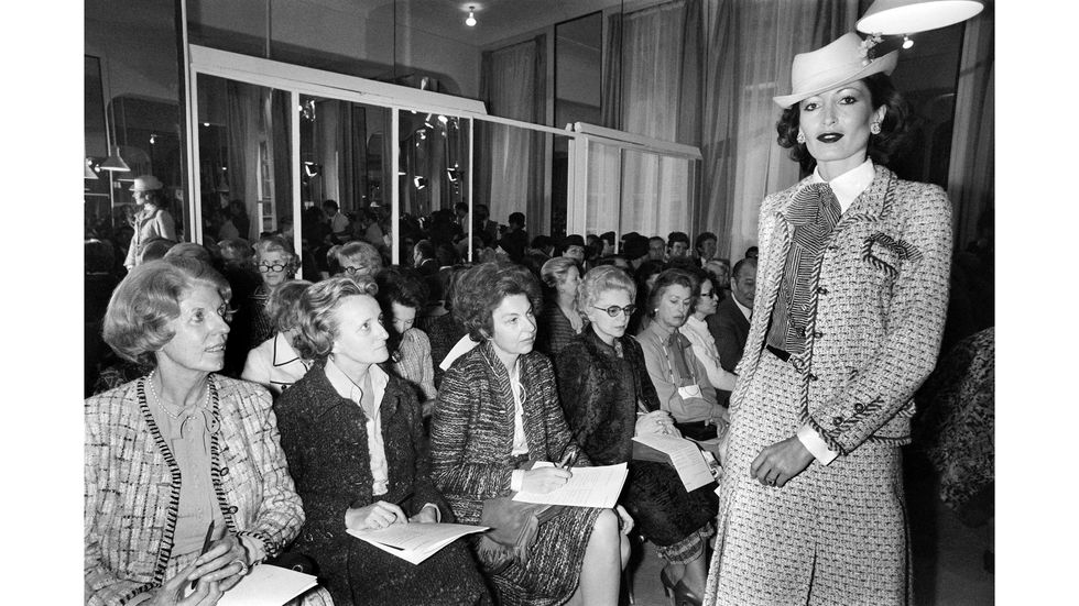 Chanel ready-to-wear fashion show, 1979.