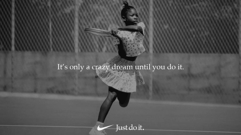 Nike's "Just Do It " campaign, 2018.