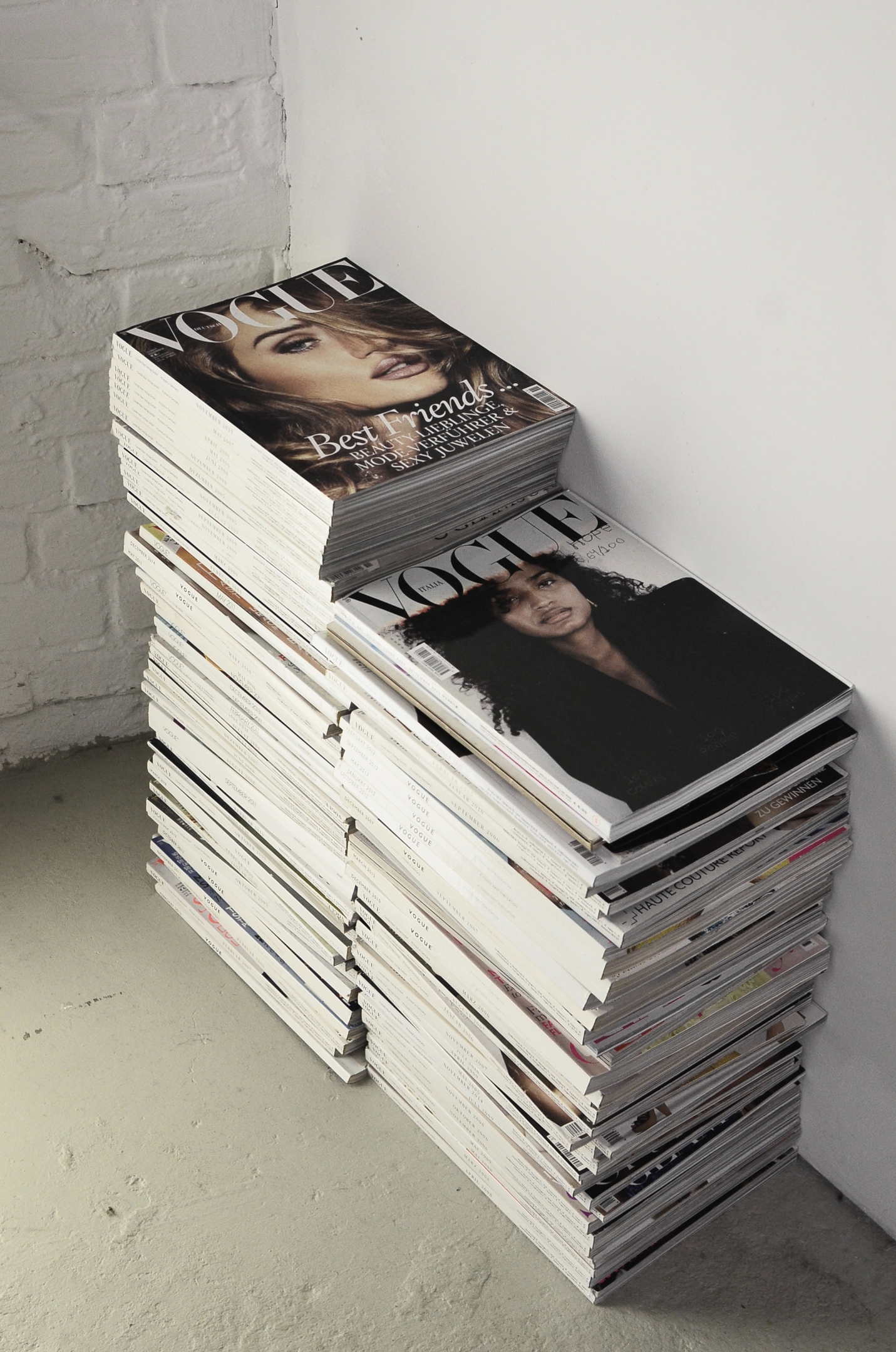 Fashion magazines.